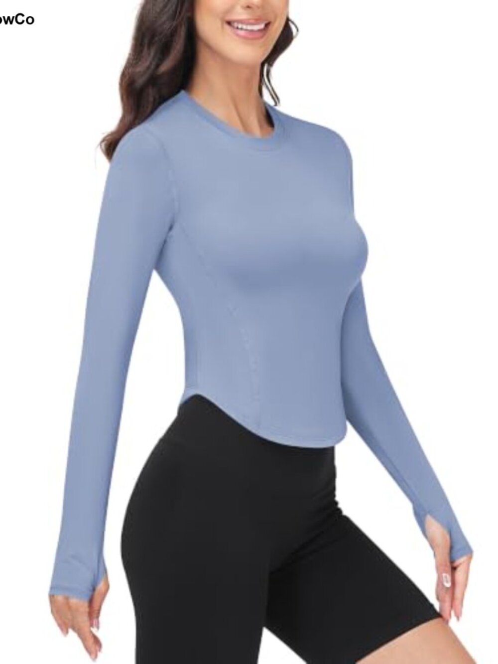 Women's Compression Shirt Long Sleeve UPF 50+ Base Layer Workout Gym Athletic